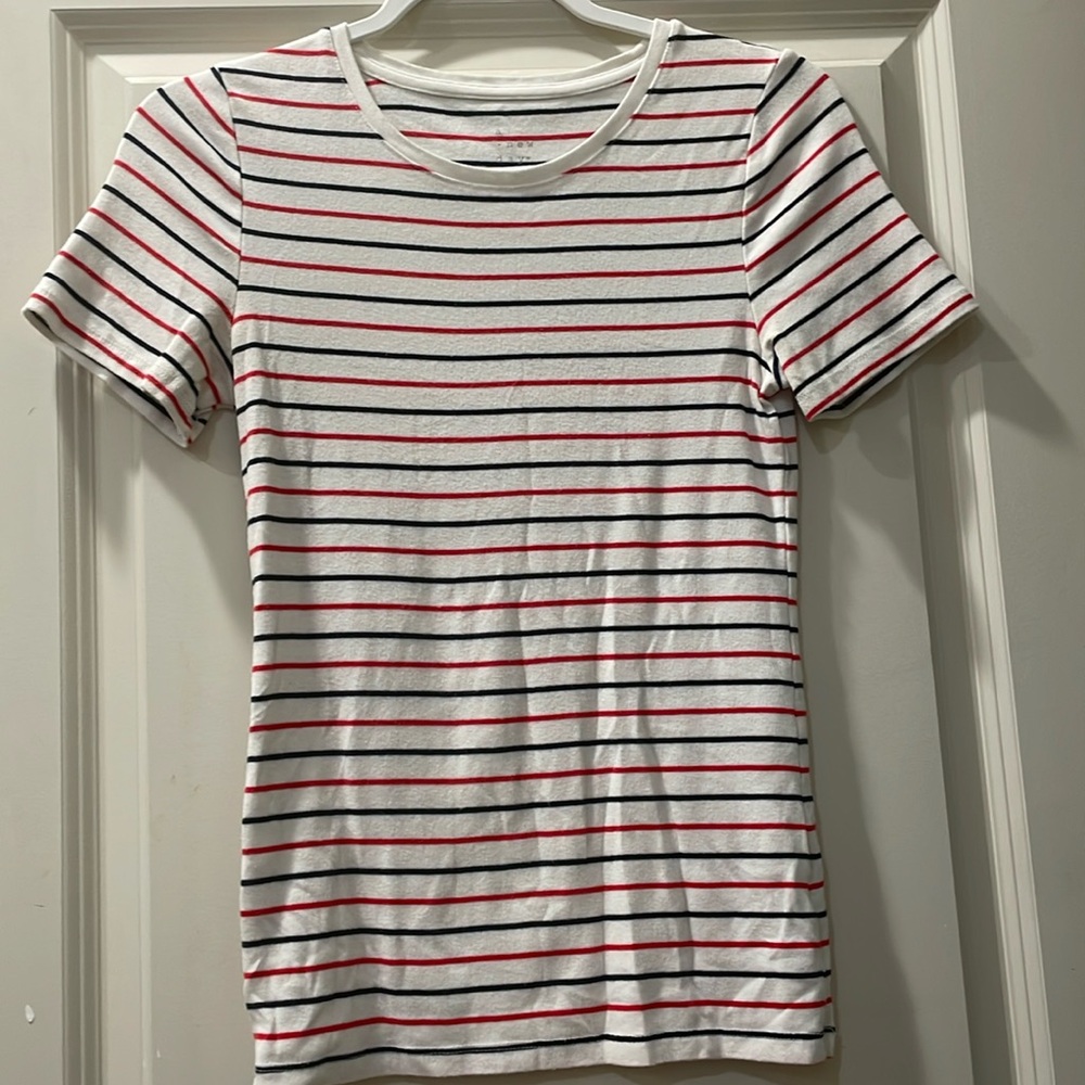 Target, red, white and blue striped T-shirt